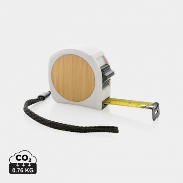 Logo trade promotional merchandise image of: RCS recycled plastic bamboo tape 5M/19mm